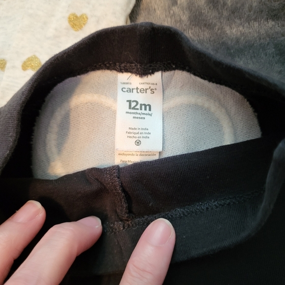 🩷 3/$15 Girls (12M) Carter's 4-piece Bundle, Onesie, Pants & 2-piece Hat Set - Picture 5 of 7